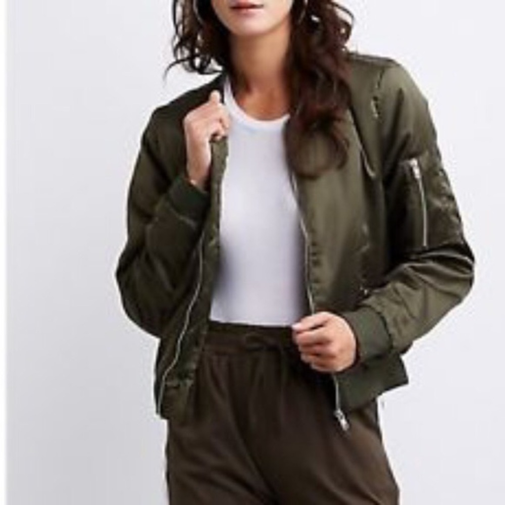 Satin Bomber Jacket